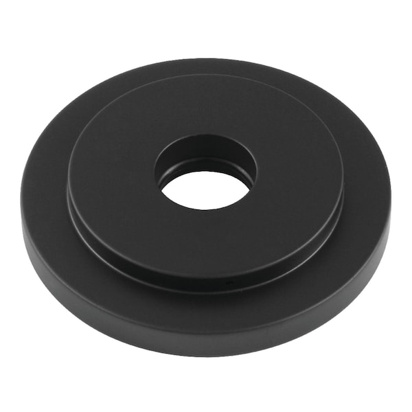 FLEURO0 Manhattan Heavy Duty Round Solid Cast Brass Shower Flange, Blk